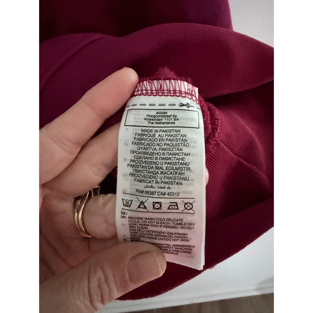 Adidas Originals Adicolor Essentials Embroidered Deep Purple Sweatshirt-Size S - Picture 6 of 7